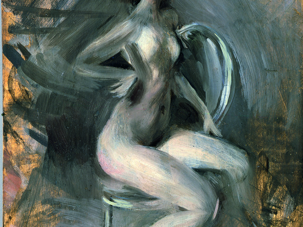 Giovanni Boldini,<em> Nudino scattante</em>, 1910 ca. Olio su tavola, cm. 34,5x26,5. Ferrara, Museo Giovanni Boldini, inv. 1380