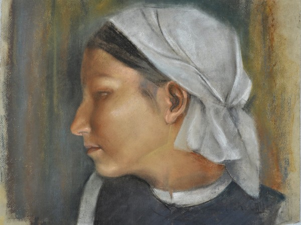 Piero Persicalli, Ritratto di ragazza, circa 1907, gessetto su carta, cm 35x45. Courtesy Studiolo Milano