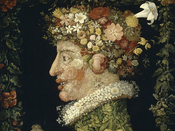 Giuseppe Arcimboldo, Primavera, 1573. Olio su tavola, cm 66,7x50,4. Real Academia de Bellas Artes de San Fernando, Madrid