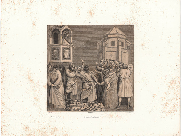 William Oliver Williams disegnatore, Dalziel Brothers litografi, The massacre of the innocents (Londra) Arundel Society, 1854, litografia. Padova, Biblioteca Civica
