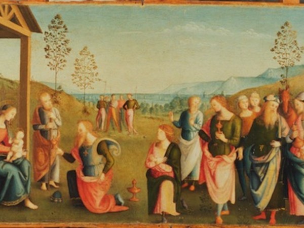 Perugino, Natività (predella del Polittico di Sant’Agostino), 1521-1523 olio e tempera su tavola, 39,5 x 84 cm Perugia, Galleria Nazionale dell’Umbria