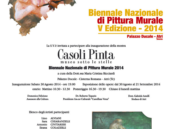 Casoli Pinta Museo sotto le stelle. Premio Biennale Nazionale di Pittura Murale 2014