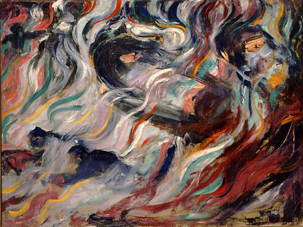 Umberto Boccioni, Stati d'animo - Gli addii, 1911, Olio su tela, 71 × 96 cm | Foto: Carrà | Courtesy of Museo del Novecento, Milano