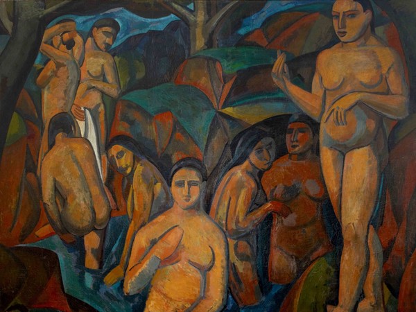 André Derain (Chatou, 1880 - Garches,1954), Les Grandes Baigneuses, 1908, Olio su tela, 225 x 178 cm, Collezione Jonas Netter