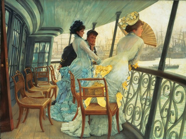 James Tissot, The Gallery of HSM Calcutta (Portsmouth), 1876 ca. Oil paint on canvas. UK, Londra, Tate 
