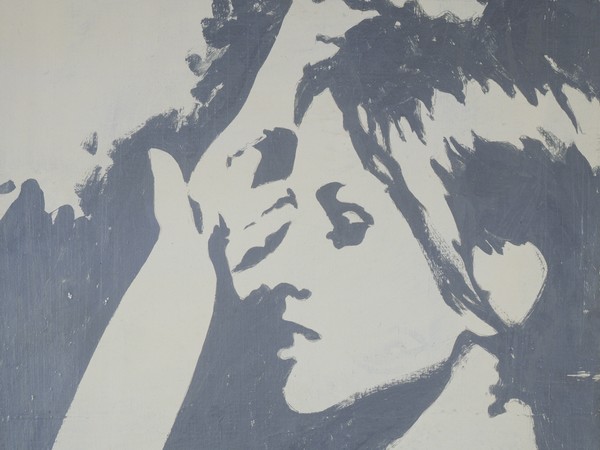 Giosetta Fioroni, Ragazza TV, 1967, Matita e smalto alluminio su tela | Archivio Goffredo Parise - Giosetta Fioroni, Foto di Giuseppe Schiavinotto