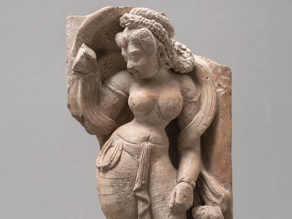 Vāgīśvarī, Uttar Pradesh, Fine IV secolo d.C., Terracotta, 69 cm