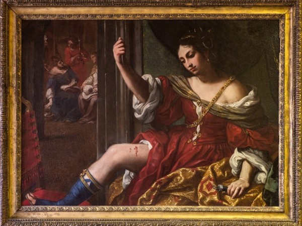 Elisabetta Sirani, Porzia si ferisce alla gamba, olio su tela, 1664