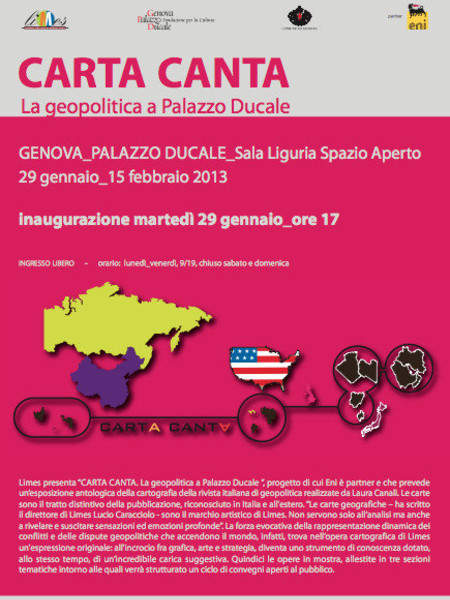 Carta canta. La geopolitica a Palazzo Ducale