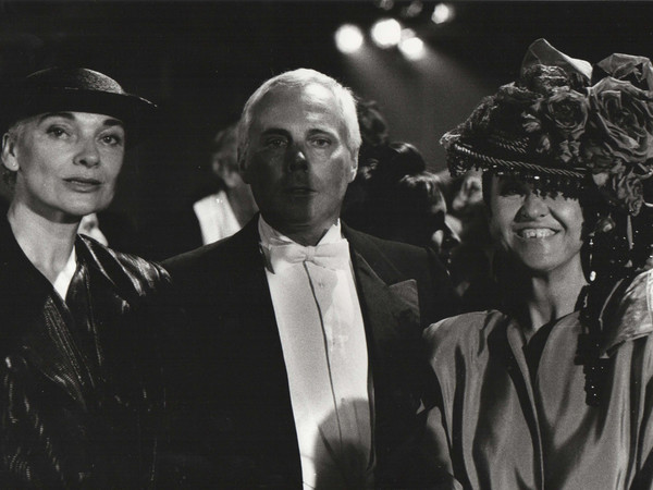 Maria Mulas, Edgarda Ferri, Giorgio Armani, Anna Riva, 1987