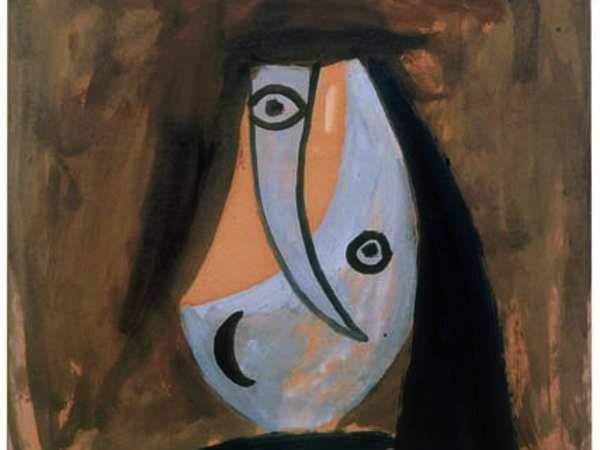 Pablo Picasso, Tête de famme, 3 giugno 1943. Olio su cartone intelato, 66x 51 cm