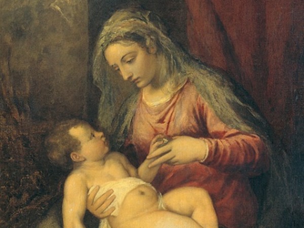 Tiziano Vecellio, Madonna col Bambino (Madonna Albertini), 96 x 124 cm, Gallerie dell'Accademia, Venezia