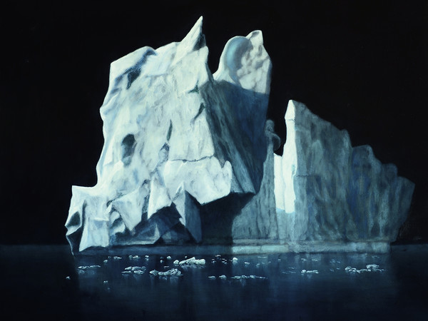 Carlo Ferrari, Grande Iceberg 2, 2018, olio su dibond, cm. 70x70