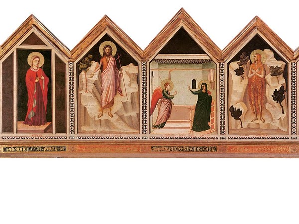 Giotto, Polittico di Santa Reparata verso, 1310 ca (?). Tempera e oro su tavola, dalla Cattedrale di Santa Maria del Fiore (Firenze). Firenze, Opera di Santa Maria del Fiore. Opera di Santa Maria del Fiore; Arcidiocesi di Firenze; Soprintendenza Speciale per il Patrimonio Storico Artistico ed Etnoantropologico e per il Polo Museale della città di Firenze/ (Nicolò Orsi Battaglini)