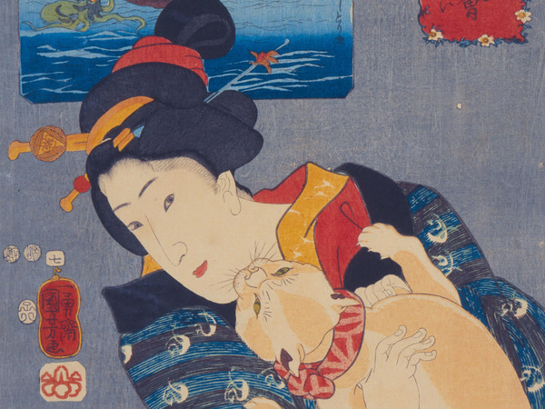 Utagawa Kuniyoshi, L’universo femminile - Teppozu, Serie: Luoghi famosi di Edo (Tōto meisho), 1852, Silografia policroma (nishikie), 25.6 x 37.8 cm ,Masao Takashima Collection