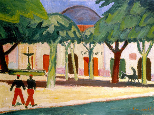 Richard Seewald, Café des Amis, 1913, olio su tela, cm. 50x70. Fondazione Richard e Uli Seewald, Ascona