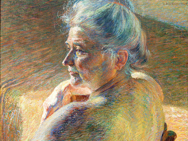 Umberto Boccioni, Nudo di spalle o Controluce, 1909, Olio su tela