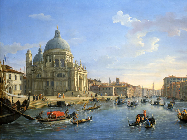 Gaspar Van Wittel, L'ingresso del Canal Grande con la chiesa della Salute, Olio su tela, 123 x 74  cm,Roma, Galleria Colonna