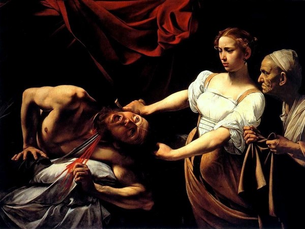 Caravaggio, Giuditta e Oloferne. Roma, Galleria Nazionale d’Arte Antica in Palazzo Barberini. Olio su tela.