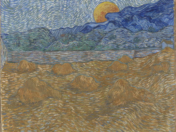 Vincent Van Gogh, Paesaggio con covoni e luna nascente, 1889. Olio su tela, cm. 72x91,3 © Kröller - Müller Museum, Otterlo, The Netherlands