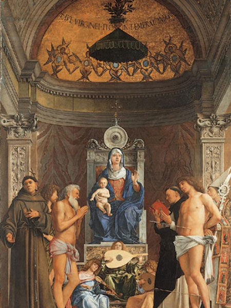 Giovanni Bellini detto Giambellino, Pala di San Giobbe, 1487 ca., Olio su tavola, 471 x 258 cm, Venezia, Gallerie dell’Accademia