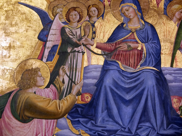 Benozzo Gozzoli, Madonna della Cintola, 1450-52, tempera su tavola, cm. 133 x 164