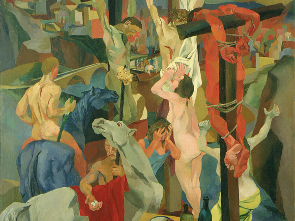Renato Guttuso, <em>Crocifissione</em>, 1941, olio su tela, cm. 198,5x198,5. Roma, Galleria Nazionale d’Arte Moderna e Contemporanea