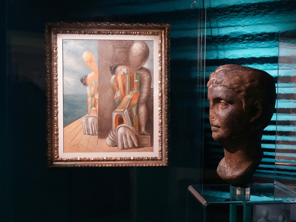 Installation view <em>In visita | Giorgio de Chirico</em>, Pistoia, 2023. Courtesy Pistoia Musei I Ph. Lorenzo Marianeschi