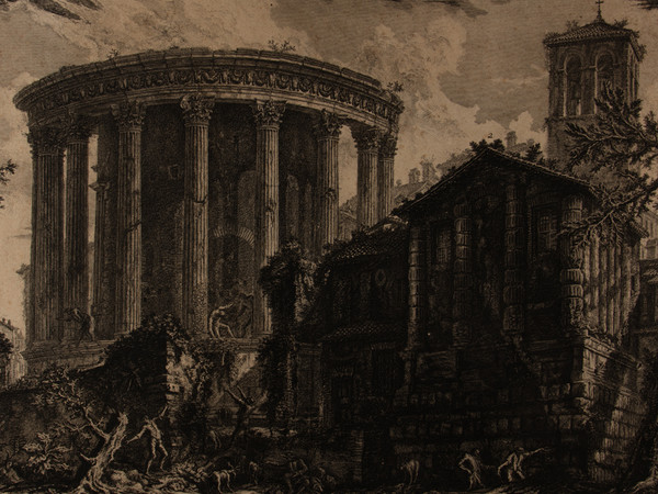 Giambattista Piranesi, Tempio della Sibilla a Tivoli, Acquaforte, 51.9 x 68.6 cm | Courtesy Musei Civici di Bassano del Grappa