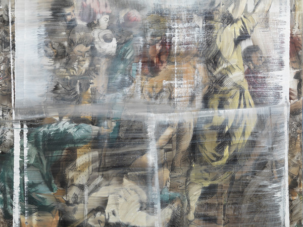 Jorge Pombo, Studio per le Variazioni di Il Miracolo di San Marco di Tintoretto, 2013, 200 x 230 cm