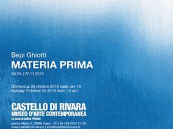 Bepi Ghiotti. Materia prima, Castello di Rivara