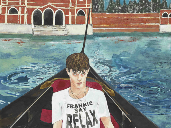 Hernan Bas, Virgil and the Isle of the Dead, 2020. Acrylic, pencil and pigment on Arches oil paper, 152.2 x 130.8 cm. Hernan Bas, Virgil and the Isle of the Dead, 2020. Acrylic, pencil and pigment on Arches oil paper, 152.2 x 130.8 cm.