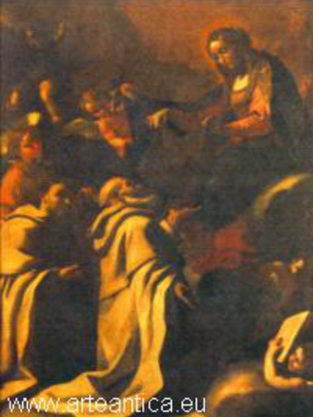 La Vergine consegna lo scapolare a San Simone Stock