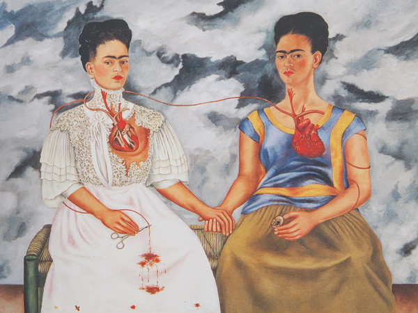 Frida Kahlo, Le due Frida, 1939, Colore a olio, 173 x 173 cm, Museo De Arte Moderno, Città del Messico | © Banco de México Diego Rivera & Frida Kahlo Museums Trust, México D.F. | Courtesy of NAVIGARE Srl 2019