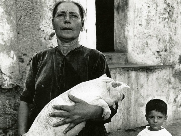 Lisetta Carmi, Irgoli, donna con il maialino,1962