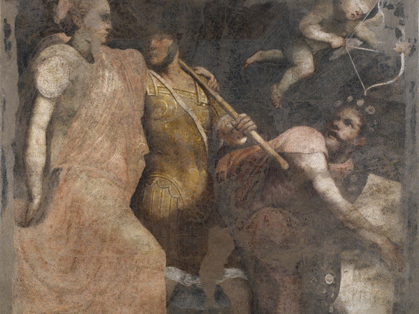 Lattanzio Gambara, La continenza di Scipione, 1555-1557 circa, Affresco (strappo), 205 × 236 cm, Brescia, Pinacoteca Tosio Martinengo