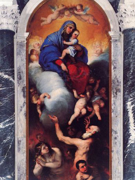 Madonna and Child with Souls in Purgatory