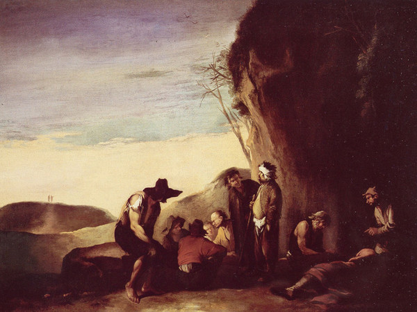 Salvator Rosa, Paesaggio con derelitti, Napoli. Collezione privata