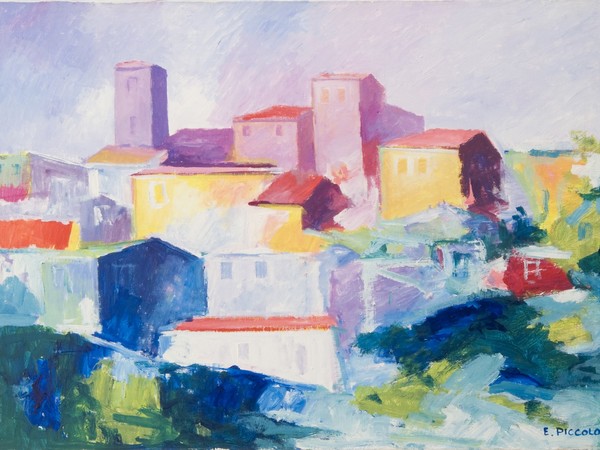 Ernesto Piccolo, Paesaggio, 2000, olio su tela, cm. 50x70 