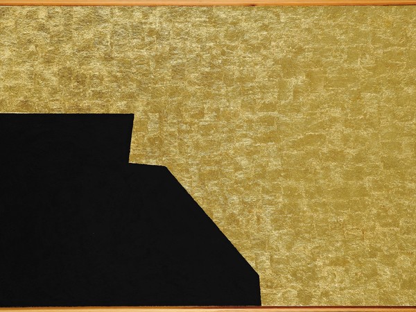 Alberto Burri, Nero e Oro, 1993. Acrovinilico, oro, vinavil su tela cm. 109x164. Città di Castello, Fondazione Palazzo Albizzini Collezione Burri I Ph. A. Sarteanesi