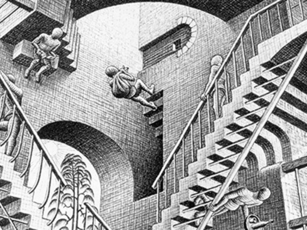 Maurits Cornelis Escher. Escher, Chiostro del Bramante, Roma