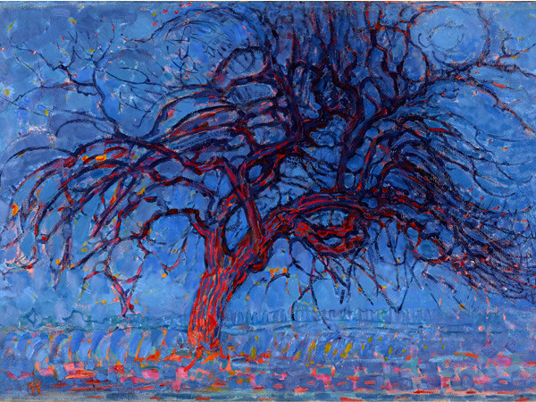 Piet Mondrian (1872-1944), Evening; The red Tree, 1908-1910, Oil on canvas, 99 x 70 cm, Gemeentemuseum Den Haag
