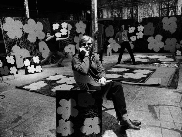 Ugo Mulas, Andy Warhol, Factory, New York, 1964. Vintage print. Stampa ai sali d’argento su carta baritata montata su alluminio, cm. 40x50