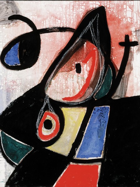 Joan Miró, Senza Titolo, n.d., olio e gesso su tela, 92x73 cm