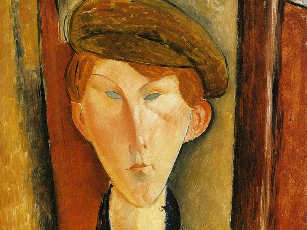 Amedeo Modigliani, Giovane uomo con cappello, 1909, Olio su tela, 61 x 37.8 cm, Detroit Institute of Arts