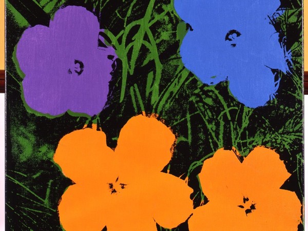 Andy Warhol, Flowers (purple, blue and orange), 1964. Collezione Brant Foundation