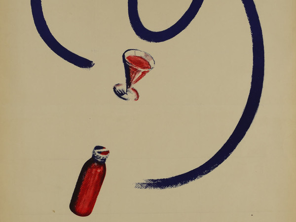 Federico Seneca, Manifesto/poster per réclame, Cinzano soda, 1958, Carta/cromolitografia, 100 x 140 cm, Museo Nazionale Collezione Salce, Treviso