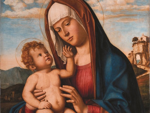 Cima da Conegliano, Madonna con il Bambino, 1500-1502 circa, tavola, cm. 71,5 x 55. Parigi, Petit Palais 