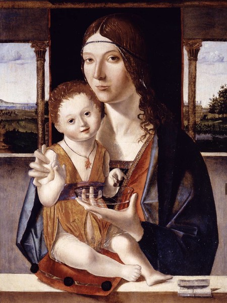 Jacobello di Antonello, Madonna con Gesù Bambino, 1480. Accademia Carrara Pinacoteca di Arte Antica, Bergamo