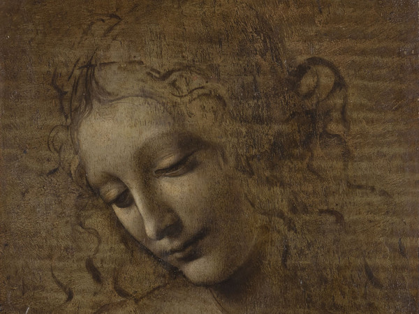 Leonardo da Vinci, La Scapiliata o Testa di Fanciulla, 1500-1510 circa, Olio su pannello, 21 x 24.6 cm, Parma, Galleria Nazionale | Foto © Lorenzo Moreni